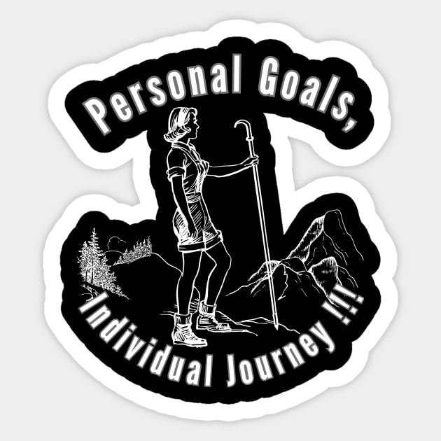 Personal Goals, Individual Journey Sticker by Skandynavia Cora